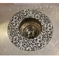 thumbnail image 3 of Handy Housewares 5.25" Diameter Decorative Designer Pattern Kitchen Sink Strainer/ Food Trap - Black Pattern, 3 of 13
