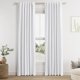 thumbnail image 1 of Cortinas opacas de lino blanco Guken de 107 x 213 cm para sala de estar, 1 of 8