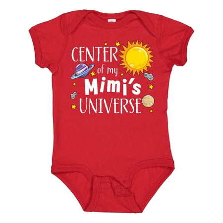 

Inktastic Center of My Mimi s Universe Gift Baby Boy or Baby Girl Bodysuit