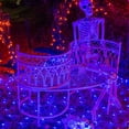 thumbnail image 6 of 96 LED Blue Net Lights, 4.9x 4.9 ft Connectable Halloween  Outdoor String Mesh Lights with 8 Lighting Modes, Waterproof Fairy Lights Plug in for Xmas Tree Holiday Party Garden Decoration, 6 of 10