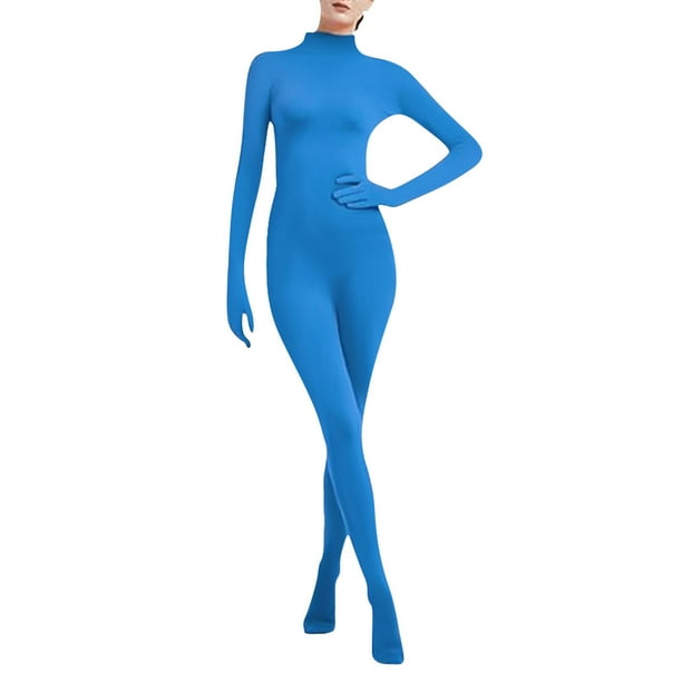 Mono ajustado para hombre y mujer, traje de baile de color liso, traje de actuación escénica, mono para hombre