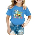 thumbnail image 3 of Tiijoy Toddler Girls Easter T-Shirt Short Sleeve Round Neck T Shirt for Kids, Sizes 3-13, 3 of 3