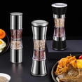 thumbnail image 2 of Zhouba Stainless Steel Salt Grinder Adjustable Coarseness Double Head 2 In 1 Grinder For Seasoning, 2 of 5