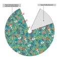 thumbnail image 2 of Lsque Mushrooms and Flowers Print Christmas Tree Skirt, Tree Skirt with Ties or Velcro, Perfect for Holiday Decorations, Halloween, and New Year-48", 2 of 7