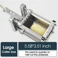 thumbnail image 4 of Sopito French Fry Cutter, Stainless Steel Professional Potato Cutter with 3/8inch Blade, 4 of 9