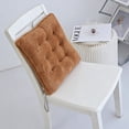 thumbnail image 7 of 16*16" Plush Square Chair Cushion, Soft Tufted Seat Pad with Non- Ties for Dining Chairs & Office Seats, 7 of 7