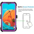 thumbnail image 3 of Mignova for LG K31 Case,LG Aristo 5 Case,LG Fortune 3 Case,[Built-in Screen Protector][Kickstand] Heavy Duty Rugged PC Back &Soft TPU Inner Armor Swivel Belt Clip Holster Protective Case(Purple), 3 of 7