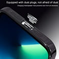 thumbnail image 6 of for iPhone 13 Pro Max Case Crystal Clear with Camera Lens Protector Luxury Plating Transparent Shockproof Anti-Scratch Soft TPU Phone Cases for Women Men-Black, 6 of 12