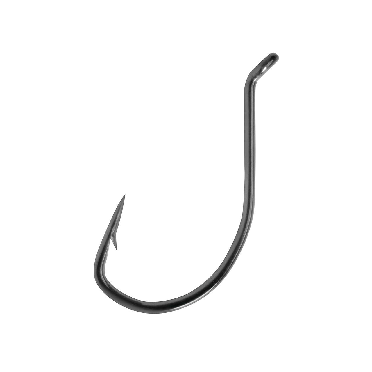 Eagle Claw Lazer Sharp EWG Walleye Hook, Black, Size 2, 10 Pack