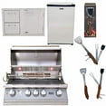 thumbnail image 2 of Lion Premium Grills 32-Inch Natural Gas Grill L75000 with Lion Door and Drawer Combo with Towel Rack and Lion Refrigerator Package Deal with 5 in 1 BBQ Tool Set, 2 of 4
