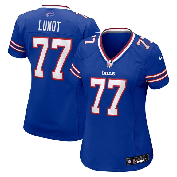 Women's Nike Chase Lundt Royal Buffalo Bills Team Game Jersey