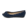 thumbnail image 5 of Victoria K Women's Soft Quilted Textured With Bow Tie Ballerina Flats, 5 of 5