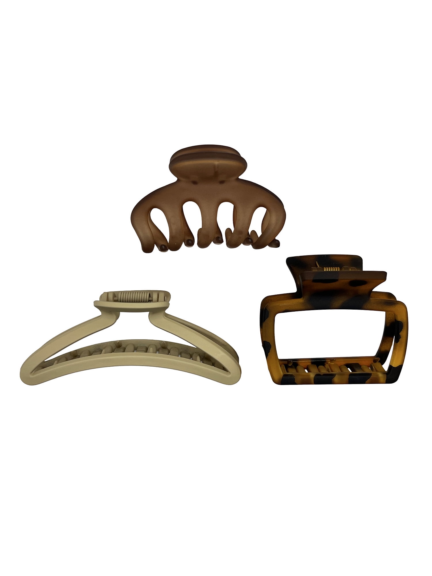 Time and Tru 3-Pack Claws, Brown