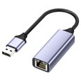 thumbnail image 1 of Tarjeta de red USB Gigabit 100 Gigabit Cable sin unidad Tarjeta de red Tipo C a puerto de red RJ45 Decodificador portátil conectado al cable de red, 1 of 5