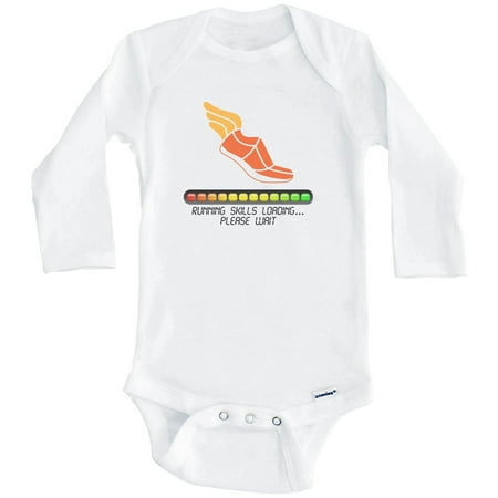 

Running Skills Loading Please Wait Funny One Piece Baby Bodysuit (Long Sleeve) 6-9 Months White