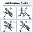 thumbnail image 6 of MERACH Abdominal Trainers Adjustable Ab Machine Full Body Workout for Home Gym Foldable Knee Protection Abdominal Exercise Machine for Home Core Ab Exercise System Trainer, 6 of 10