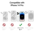thumbnail image 3 of Hionly Clear Case for iPhone 14 Pro Case, [Ultra-Thin] [Anti-Yellowing] [Drop Protective] Shockproof, Scratch-Resistant Slim Soft Silicone TPU Cover for iPhone 14 Pro Phone Case - Clear, 3 of 5