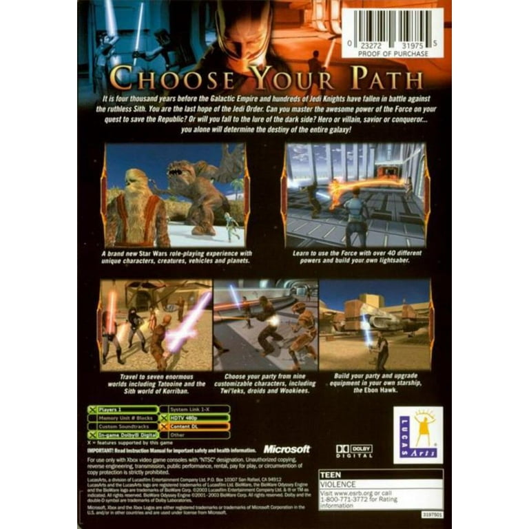 Star war knight old republic - Jeux vidéo