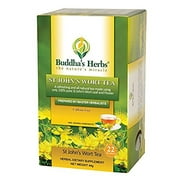 Buddha's Herbs Pure St John Wort's Flower Tea - 22-Count Tea Bags (2 Pack) - 100 % Natural