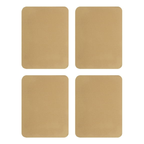 Uxcell 4Pcs Iron on Patches for Clothing Repair, Mending Fabric Repair Patch Cotton for Clothes Pants Bags, 5x4 Inch Light Brown