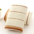 thumbnail image 3 of 3 Pcs/set Towel Towels Stripe Thicken Delicate Stitching Absorbent Face Eco-friendly, 3 of 4