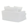 thumbnail image 4 of Ciara 53" Upholstered Chair and a Half in Pearl, 4 of 11