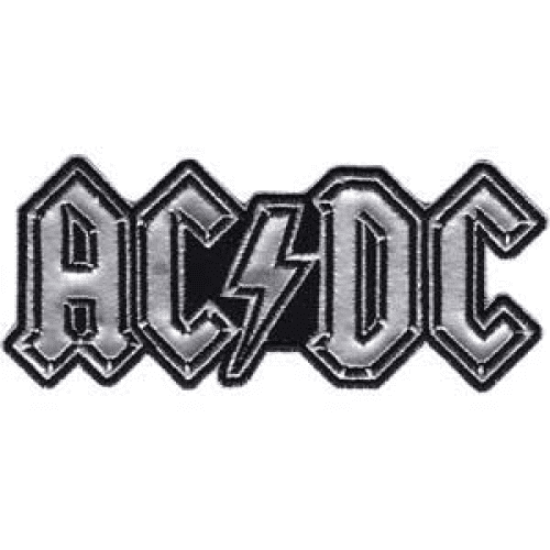 Large AC DC Music Band Embroidered Iron On Sew On Patch Badge 