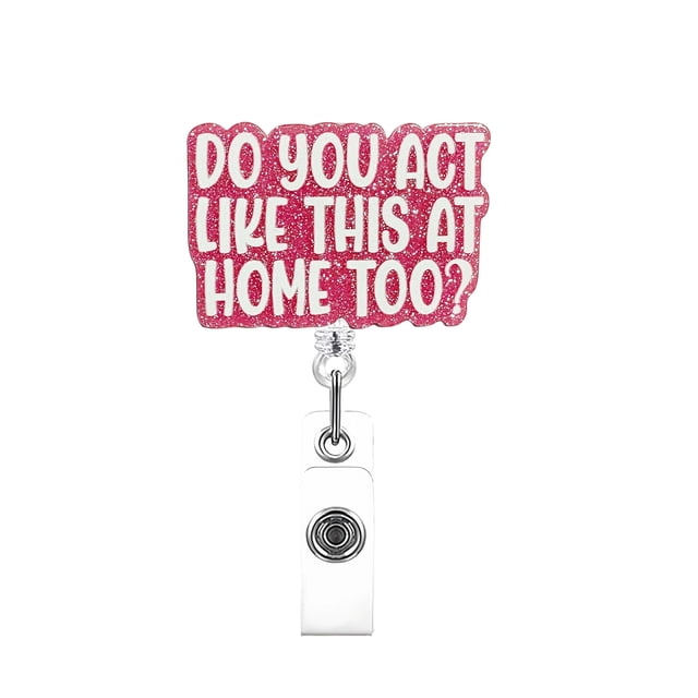Retractable Badge Clip 4.6 cm x 4 cm x 2 cm Plastic Automatic Spring Mechanism Multicolor Black Pink