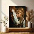 thumbnail image 6 of Horse & Baby Canvas Wall Art, Cute Foal Print, Girls Room Sweet Home Wall Decor, 6 of 8
