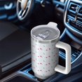 thumbnail image 6 of Modern 40oz Tumbler– Stainless Steel Insulated Tumbler with Handle and Straw, Large Capacity Travel Cup for Hot & Cold Drinks, 6 of 7