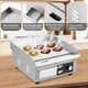 thumbnail image 4 of 14-pulgada commercial 110v 1500w electric griddle: adjustable temperature, non-stick teppanyaki grill con shovels y brushes para restaurants, 4 of 7