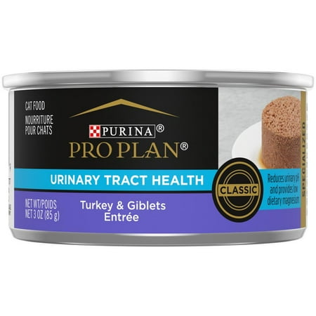 Purina Pro Plan Focus Adult Urinary Tract Health Formula Turkey and Giblets Entree Canned Cat Food 5.5-oz, case of 24