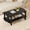 Black, variant on WoofPaw Coffee Table with Storage, 45 Inch Modern Center Table with Slatted Design & Side Rail Support, Rectangular Living Room Table for Small Spaces, White