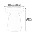 thumbnail image 3 of Luzkey Petite Table d'Appoint Ronde Table de Boisson Multifonction avec Base Table Piédestal Ronde pour Patio Salon Coin Dortoir Chambre Gris, 3 of 8