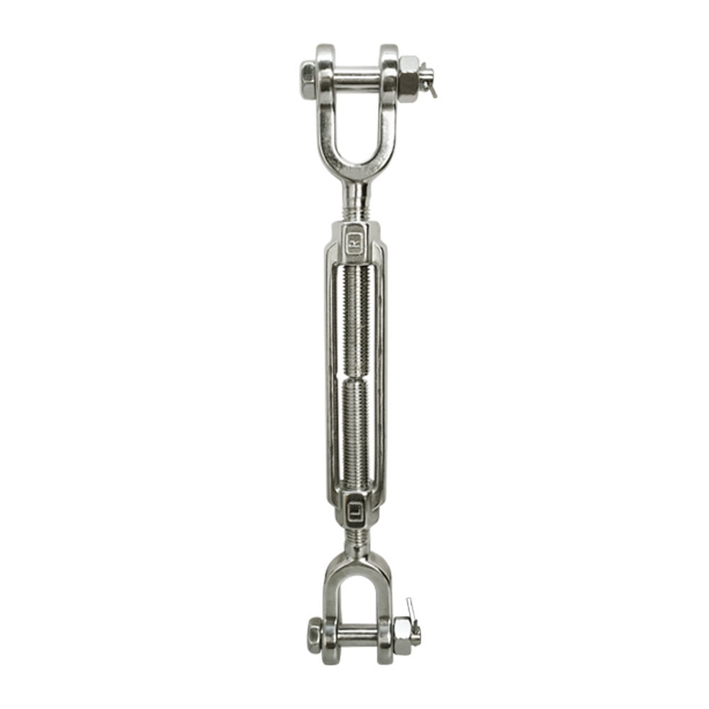 3/8 x 6 Take-up Jaw/Jaw Turnbuckle WLL 1,200 lbs T316 Stainless Steel 3/8 x 6 Take-up Jaw/Jaw Turnbuckle WLL 1,200 lbs T316 Stainless Steel