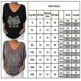 thumbnail image 3 of Women Christmas Printed Tunic Tops V Neck Shirts Blouse Plus Size Button T-shirt Tee High Quality, 3 of 3