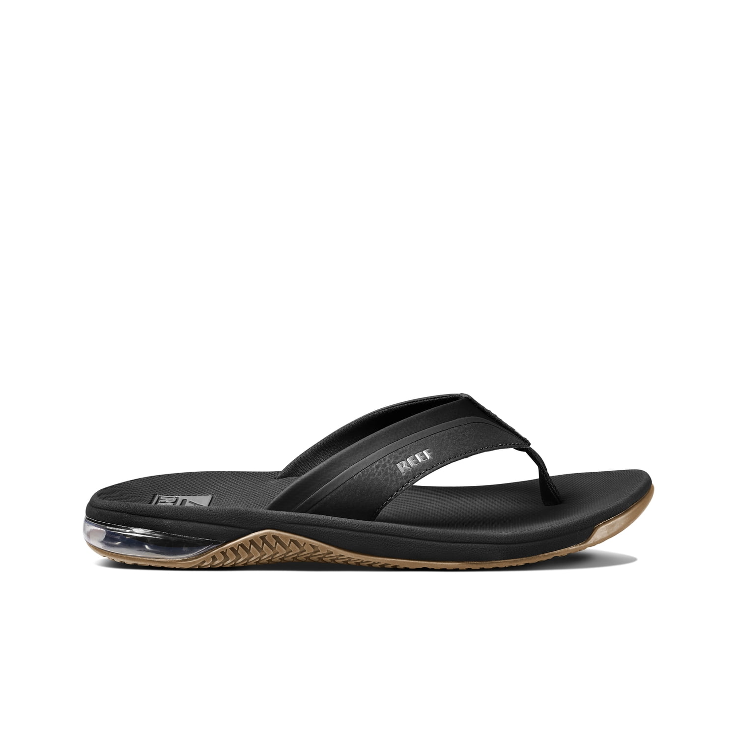 Reef Men's Anchor Flip Flops in Black/Silver, Size 8 - Walmart.com