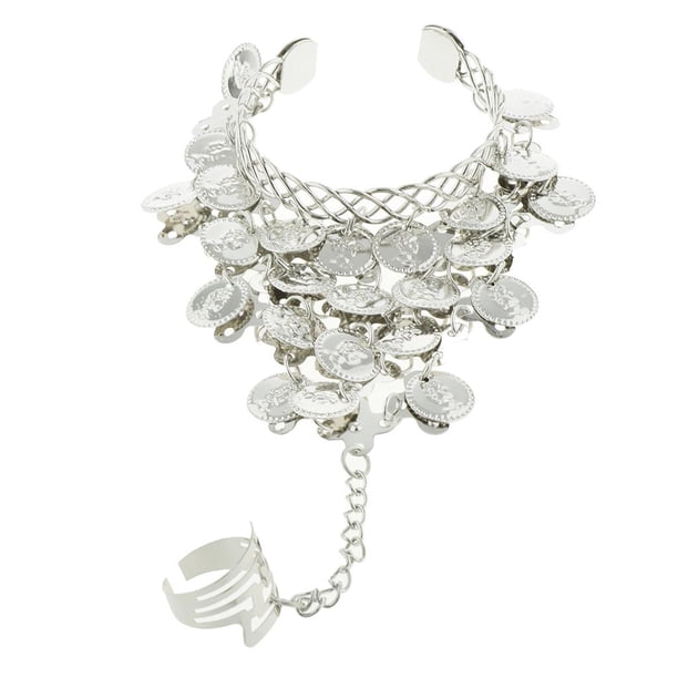 Pulsera de danza del vientre Yuyangstore Anillo Plata