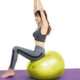 thumbnail image 3 of Yoga Smooth Ball For Fitness Exercise Pilates With Weight Pink 45cm, 3 of 5
