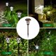 thumbnail image 3 of Luces solares para calles, Paquete de 4, Luces solares para exteriores para jardines, paisajes, césped, aceras, patios, aceras y entradas de vehículos (blanco frío, marrón), 3 of 3
