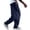 Blue, variant on Uwinwear Men's Track Sweatpants, Open Bottom Elastic Waist Casual Workout Pants Elastic Drawstring Long Pants Casual Loose Fit Trousers,Dark Gray,L