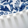thumbnail image 2 of DriftAway Julia Sketch Waterfall Flower Floral Lined Thermal Insulated Energy Saving Window Curtain Valance for Living Room Rod Pocket Single 52 Inch by 18 Inch Plus 2 Inch Header Navy, 2 of 8
