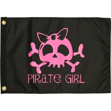 Pirate Girl - 12"X18" Nylon Flag