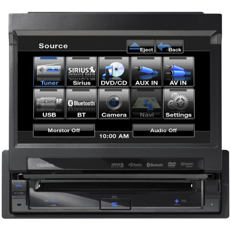 Clarion VZ401 Car DVD Player, 7" LCD, 80 W RMS, Single DIN Walmart