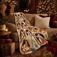 thumbnail image 3 of Eleven Corgi Dogs Peek From Rustic Windows Heart-Shaped, Playful Pet Portrait Pattern, Warm Flannel Blanket for Living Room and Reading Nook, Dog Lovers Christmas Gift, Pet Lover Home Decor, 3 of 9