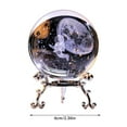 thumbnail image 2 of Galaxy Ornament 236 Inch Glass Sphere with Metal Holder Inner Carved Desktop for Home Bedroom Decorative, 2 of 3
