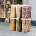 thumbnail image 5 of Sorbus 4-Pack Food Storage Dispenser Containers – Airtight, BPA-Free – For Pantry, Cereal, Pasta, Dry Food, 5 of 6