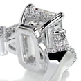 thumbnail image 2 of Dash Jewel 2.2 Ct Oval Cut Diamond Engagement Ring - Gorgeous Lab-Created Simulated Diamond in 14K White Gold Plated - Perfect for Women’s Weddings- Anniversaries- Special Gifts- and Proposals, 2 of 3