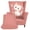 White Cat Pink, variant on SEANATIVE Wingback Chair Cover 2 Piece Stretch Wing Chair Slipcovers Soft Spandex Stain Resistant Anti-Scratch Armchair Slipcover for Bedroom Living Room, White Cat Pink