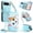 Blue, variant on For Google Pixel 9 / Pixel 9 Pro Case Cat Pattern Buckle Zipper Wallet 5-card Flip Wallet Leather With Card Holder Magnetic Closure Phone Cases Cover With Shoulder Strap and Wrist Strap,Blue
